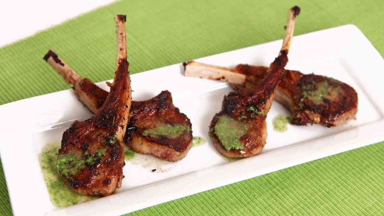 Garden-Kissed Grilled Lamb Chops - Healthy